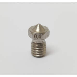 Stainless Steel Nozzle V6 – 0.4mm